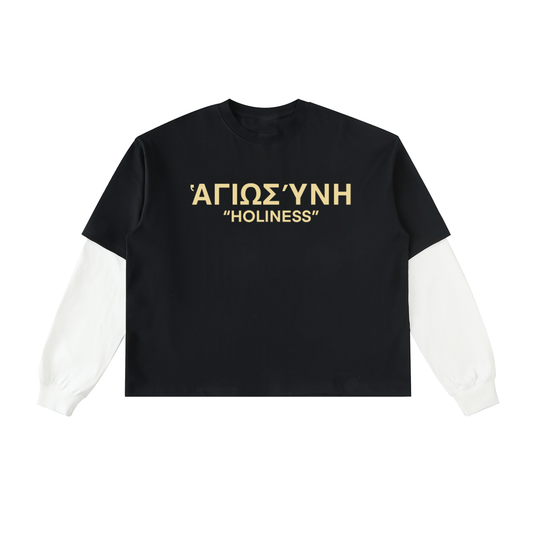 “HOLINESS” Doubled Layered Long Sleeve